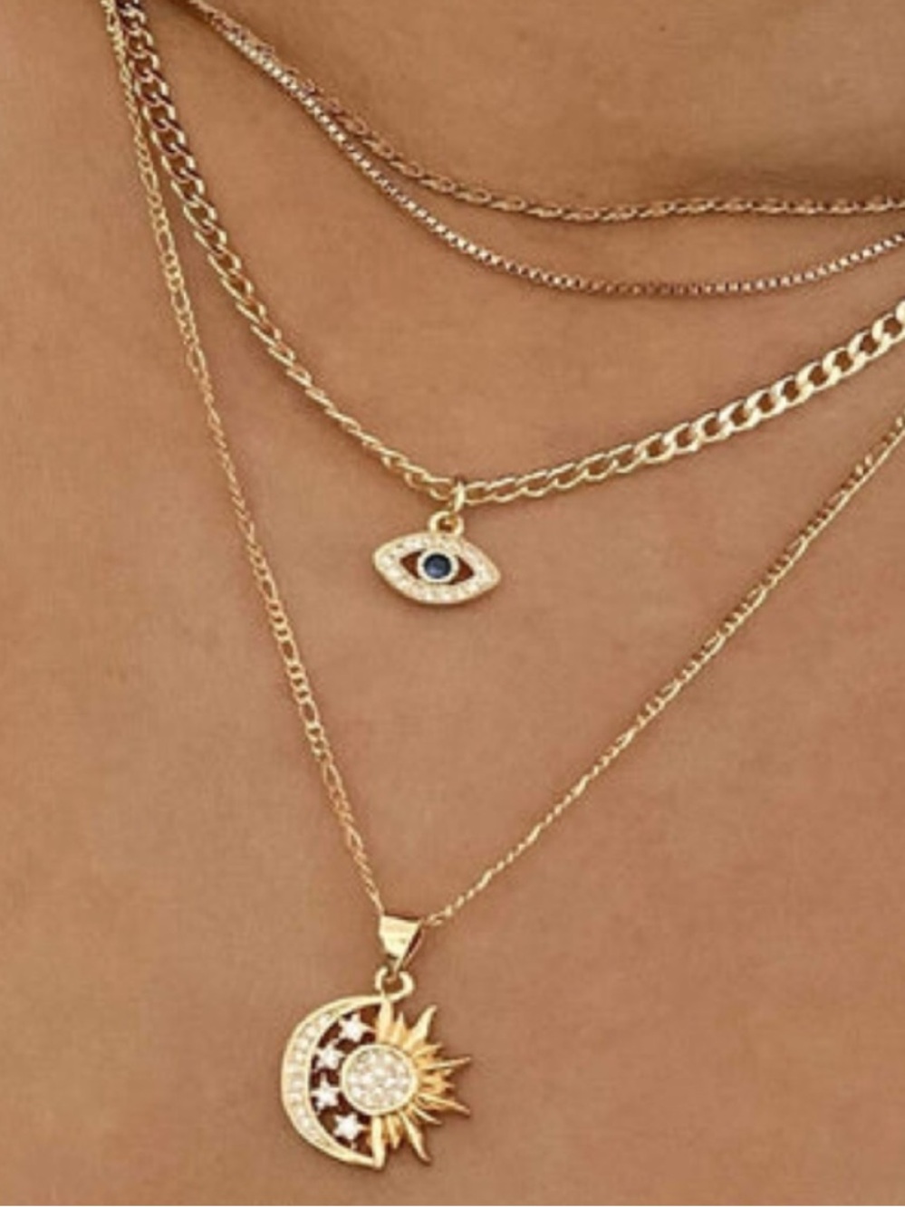 Le Sensor Nia Choker, Vienna and Evie Necklace